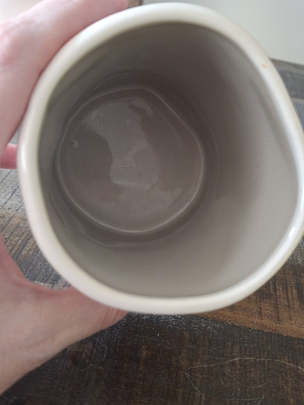Rae Dunn EARL GREY Ceramic Mug Grey Interior - Picture 3 of 4